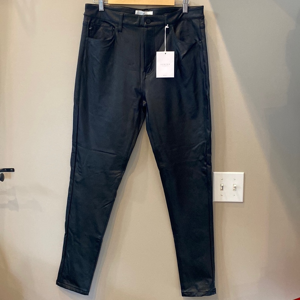 NWT- KanCan faux leather pants